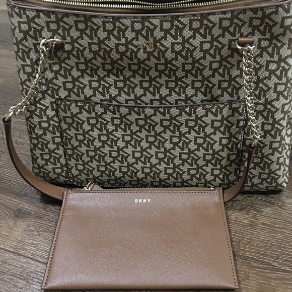 Dkny Bags Dkny Bryanna Shoulder Bag Brown Nwt Poshmark